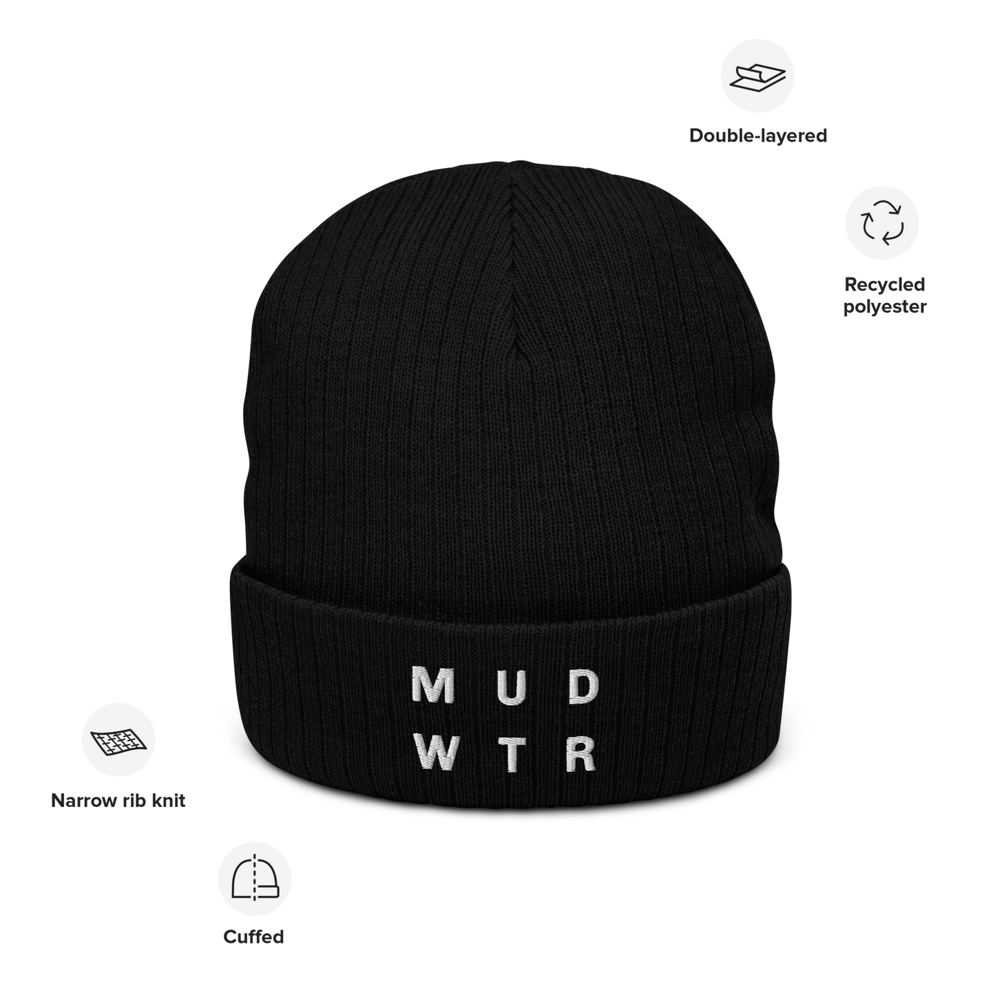 mud-wtr-beanie-u9 ribbed-knit-beanie-black-front-6478f6ebb8db4.png